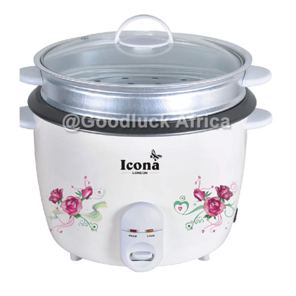 Icona London 2.8Ltr Rice cooker with steamer