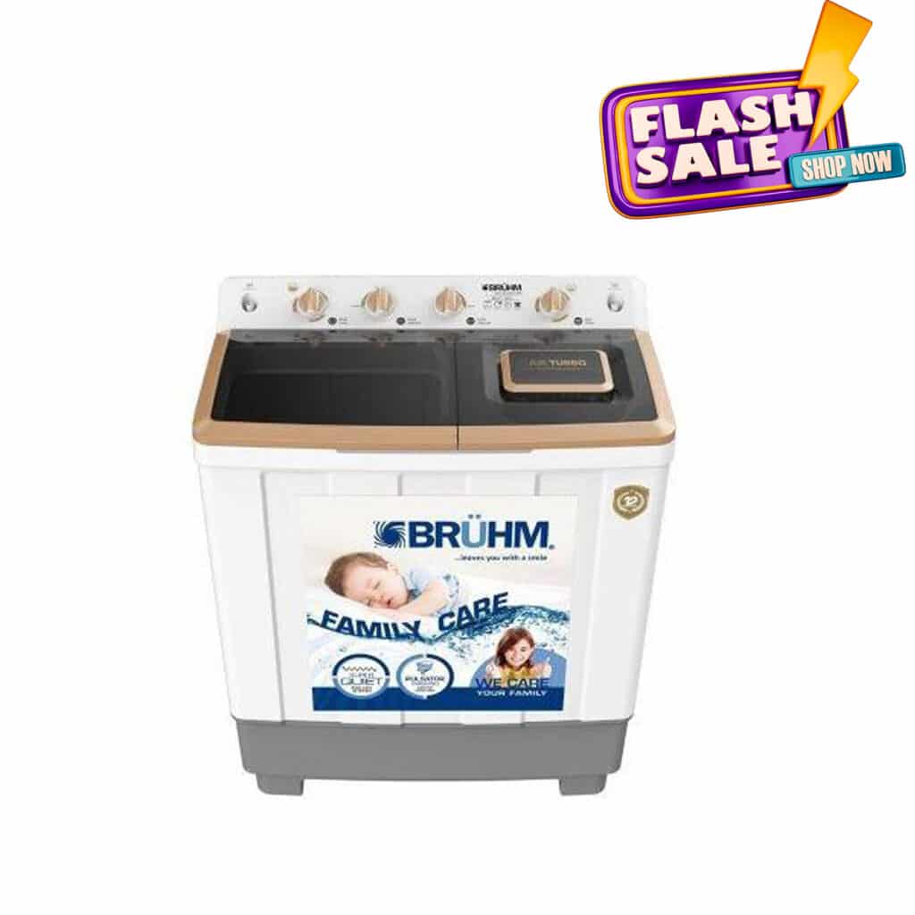 Bruhm 7kg Semi Automatic Washing Machine – BWT-070H