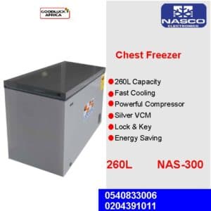 Nasco 260 ltrs Chest Freezer [NAS300]