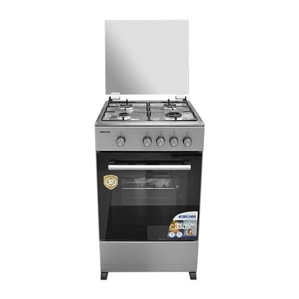 BRUHM 4 Gas Burner 50X50CM with oven