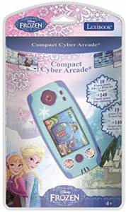 LEXIBOOK Disney Frozen Compact Cyber Arcade Console, 150 games, 140 classic video games, 10 Disney Frozen games, blue, JL2365FZ - Image 2