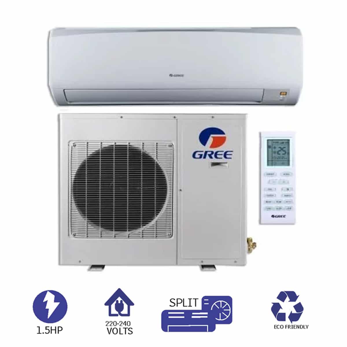 Gree 1.5HP AC R410 Gas Air conditioner - BTU12000
