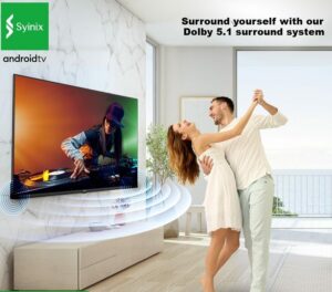 Syinix 58" Smart 4K UHD Frameless TV - Image 2