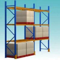 Pallet storing racks  / Heavy duty Storage racking system 1000 kg ( 1ton ) 2 pallets per shelf - 3 layer 3.5 Meter height