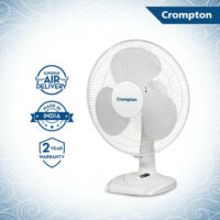 Crompton Hi Flo Wave Plus 400mm Table Fan White - Image 2