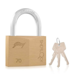 Godrej Sherlock 70mm - Blister Lock  (Gold, Silver)