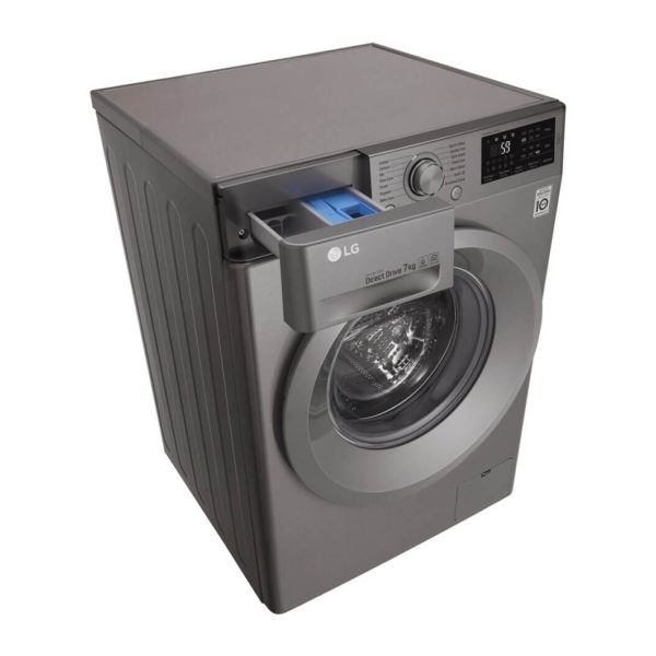 LG Inverter Direct Drive Motor Fully Automatic Front Load Washing Machine - 7kg (F4J5QNP7S) (2)