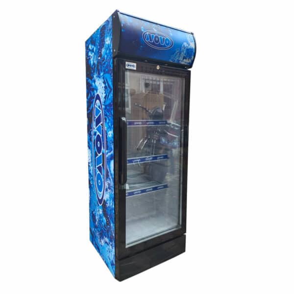 Novo 170 liter display fridge side view
