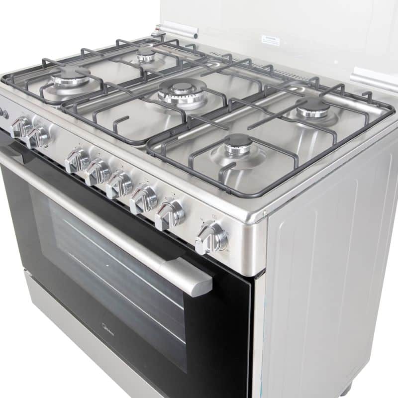 Midea 5 Burner Gas Cooker with Oven/Grill 60x90cm 36LMG5G030
