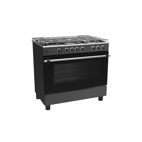 NASCO 5 BURNER GAS COOKER WITH GRILL 90X60CM NASGC-LME90B