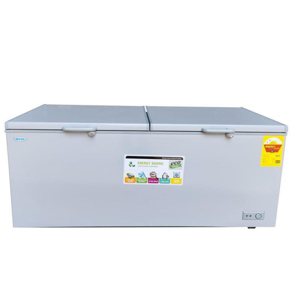Novo 518Ltr Double Door Chest Freezer NV-550CF