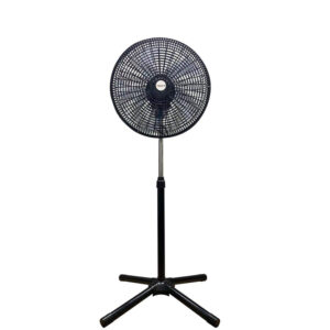 Delron 18" Cross Base Basket Type Standing Fan (18SB) Black