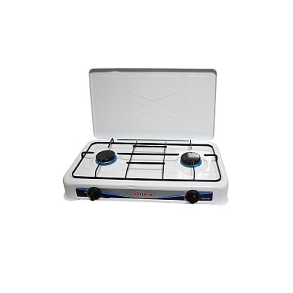 Delron 2 Burner Table top Enamel Stove White Goodluck Africa