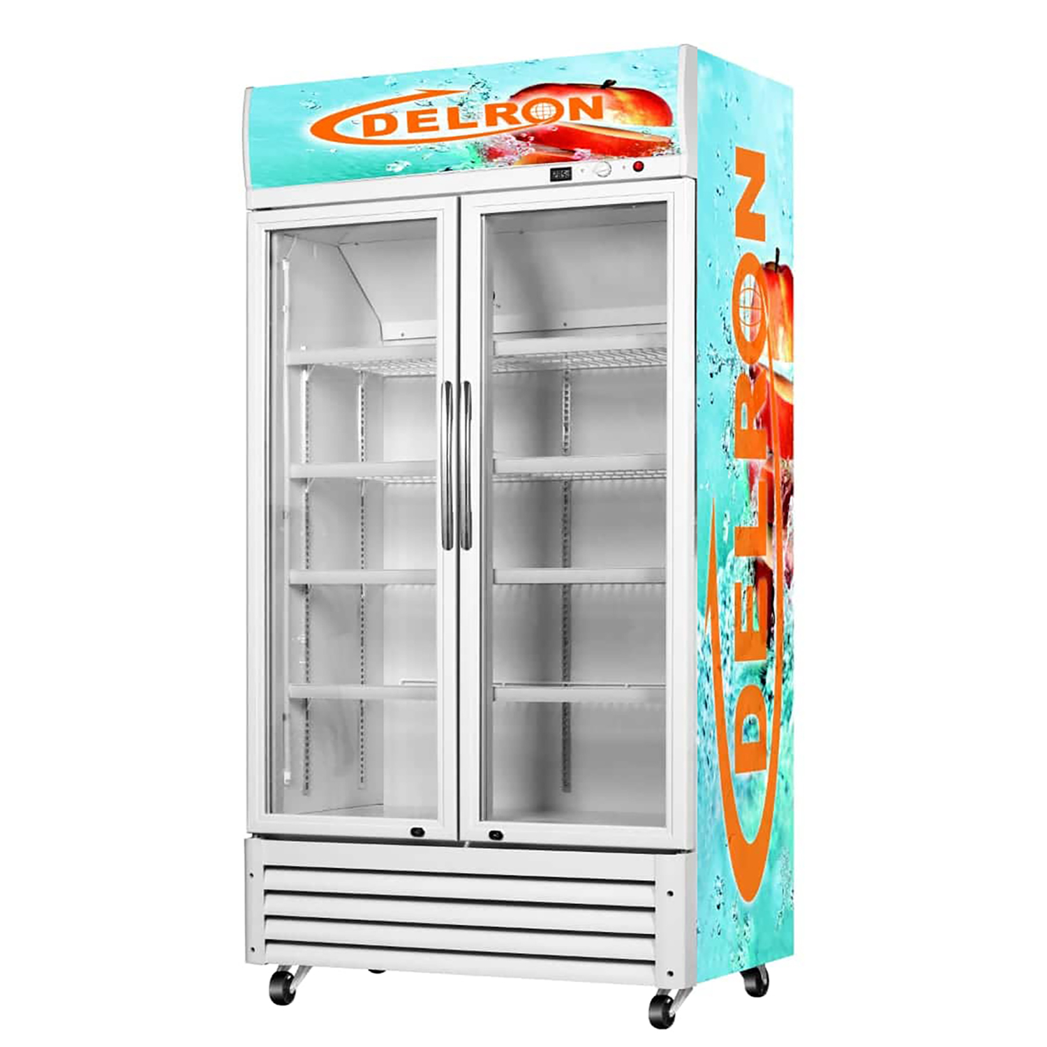 Price Door Display Fridge Delron 553 Litres Double Door Display