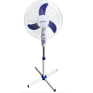 Delron 16" Standing Fan White/Blue DSF-40
