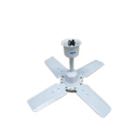 Novo 24inch Short Blade Ceiling Fan White/Brown - Image 3