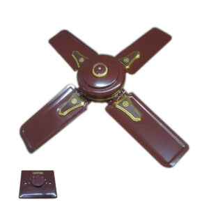 Novo 24inch Short Blade Ceiling Fan White/Brown