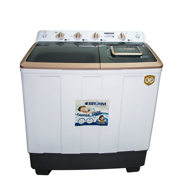 Bruhm 12Kg Twin Tub Semi Automatic Washing Machine BWT-120H