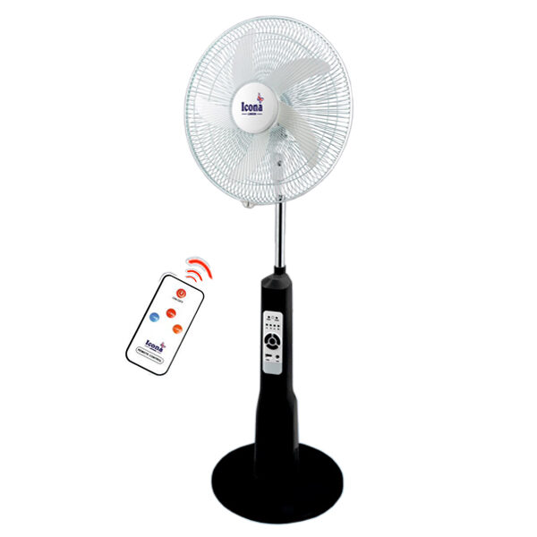 Icona 18" Rechargeable Standing Fan with Remote