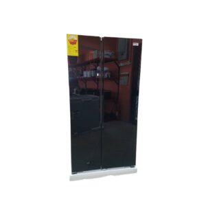 Mitsui 436 Liters Side by Side Fridge Black Glass ME-676