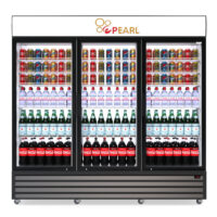 Pearl 950 Liters 3 Doors Display Fridge / Beverage Cooler PVC-150
