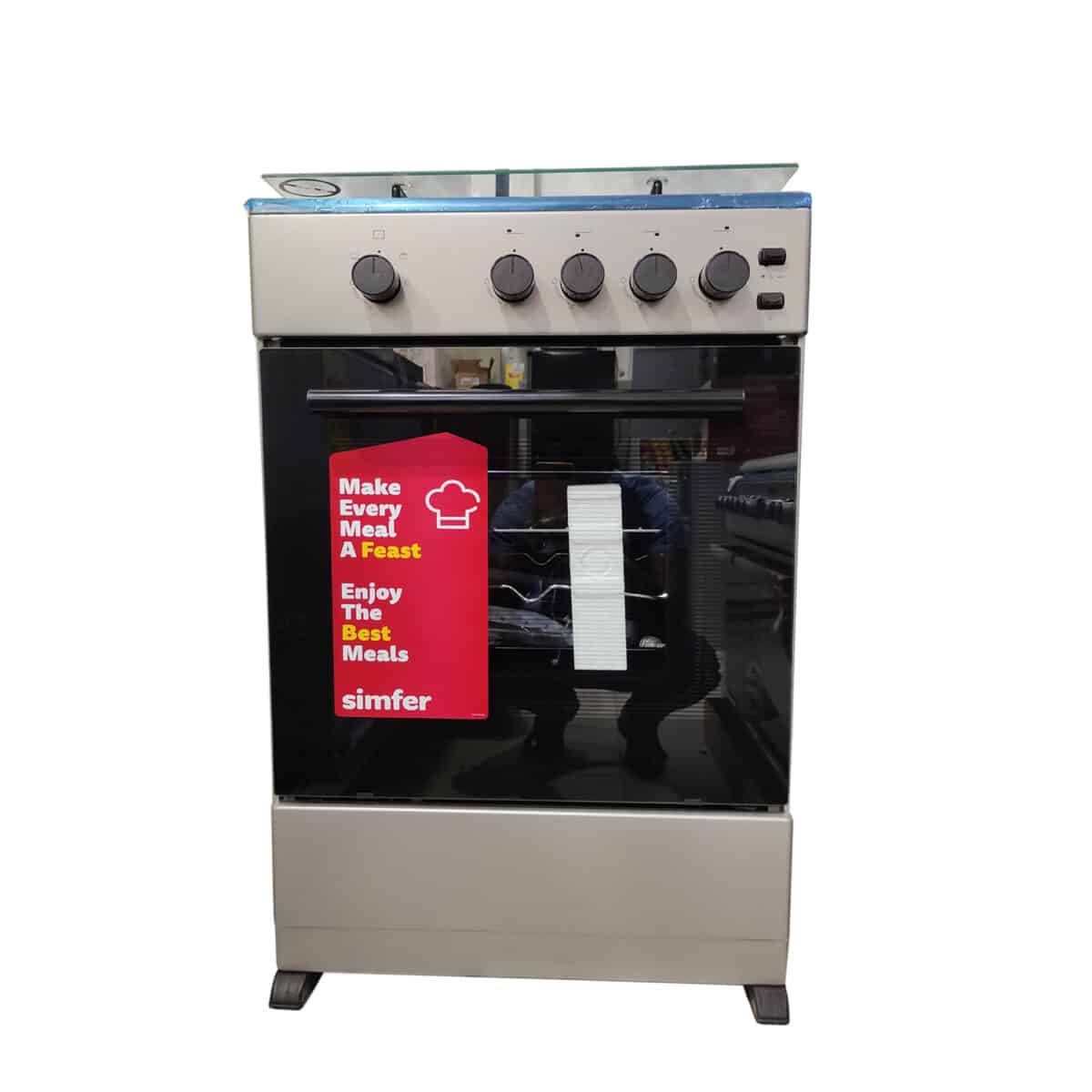 Simfer 4 Burner Gas Cooker 50x50 Oven and Grill