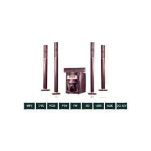 Westpool Bluetooth Speaker with Remote Control 5.1 Channel Wp5100 Black