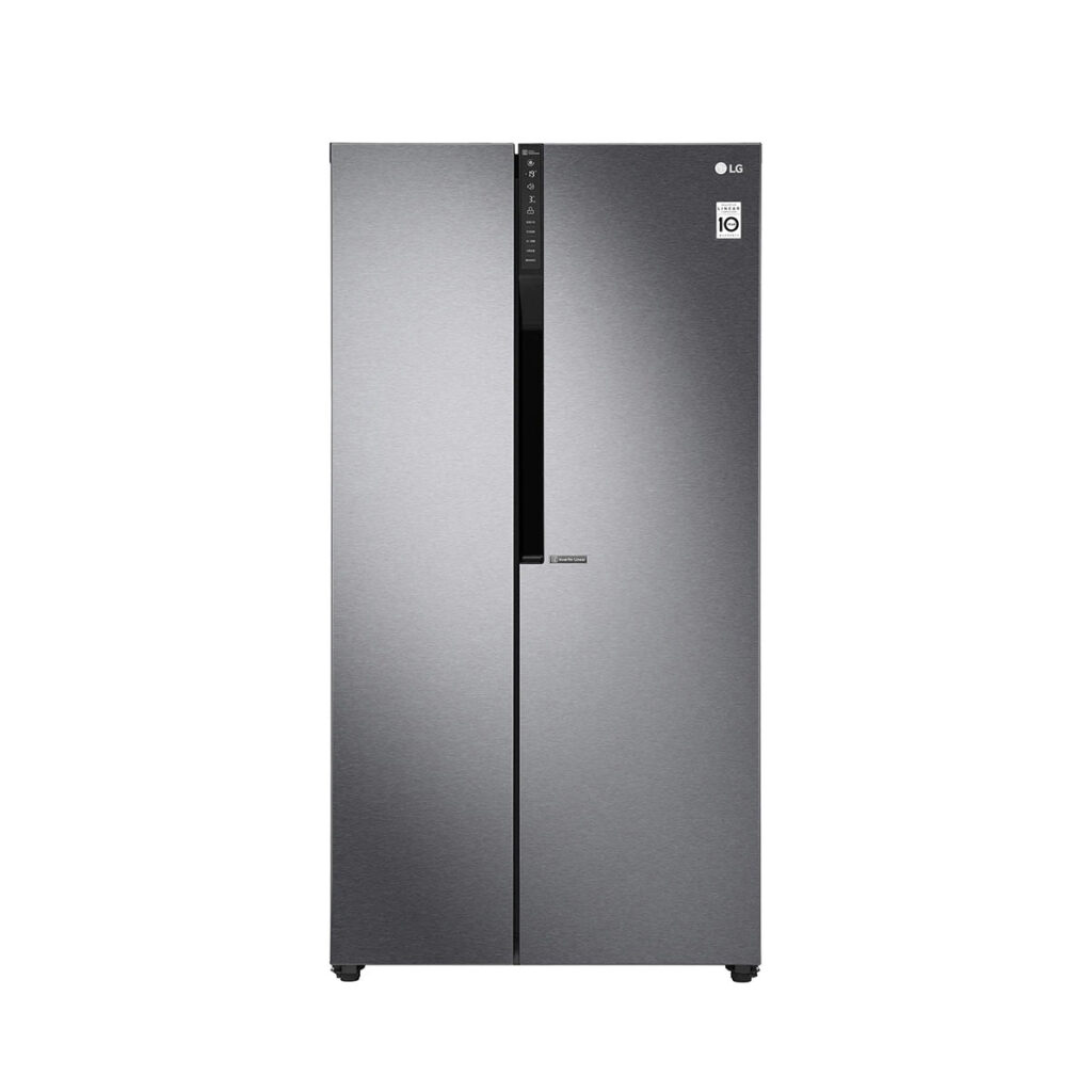 LG 613Ltrs Side by Side Refrigerator, Dark Graphite, Inverter Linear