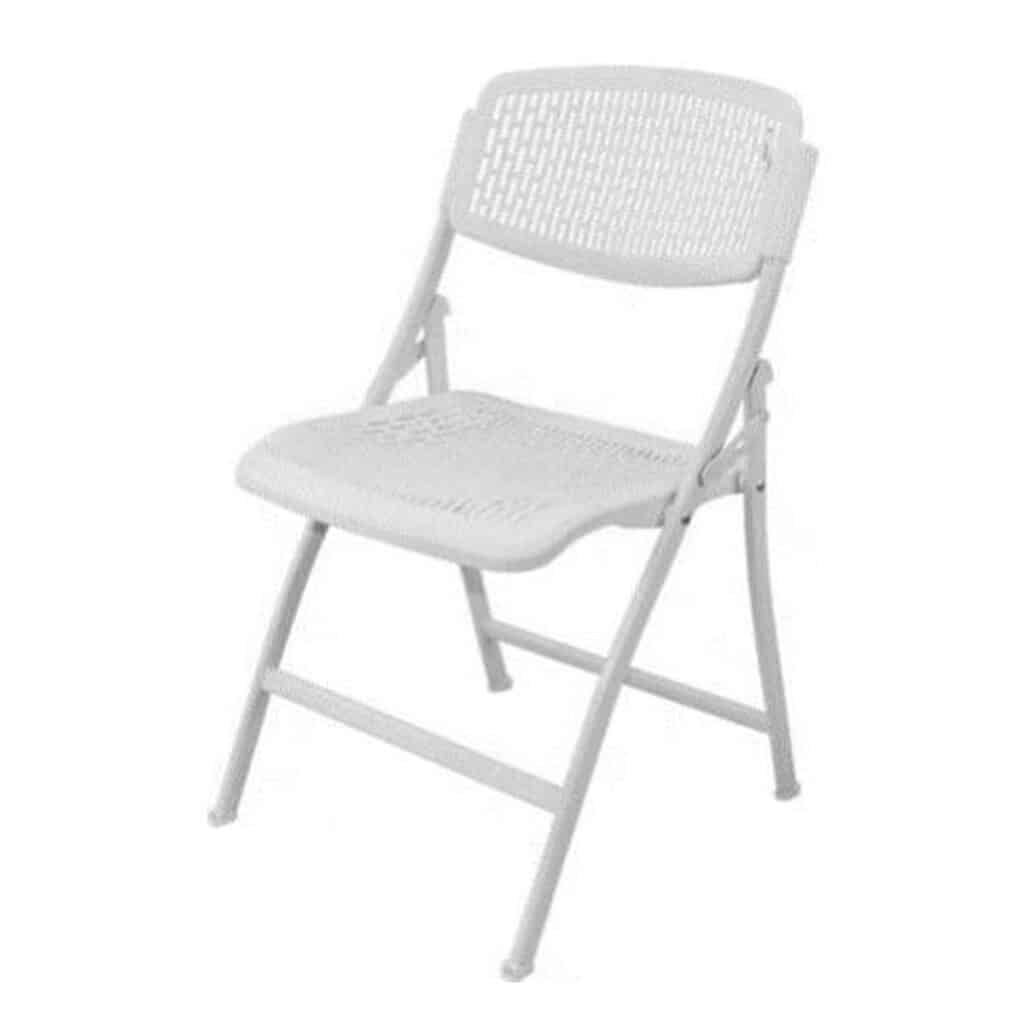 Foldable Plastic Chairs Black/White
