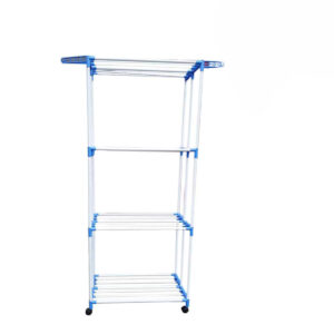 Four Layers Clothes Hanger Dryer With Rollable Wheels