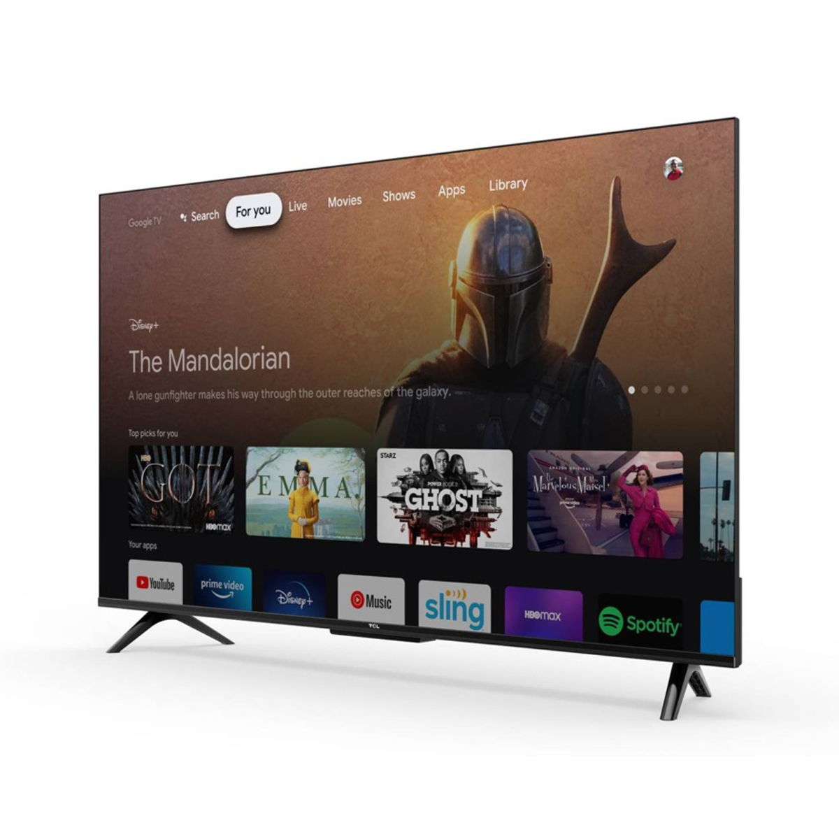 TCL 43″ 4K Smart Android HDR Frameless Google TV 43P635 - Goodluck 