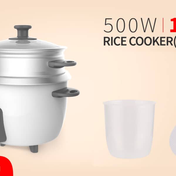 Decalika 1.5L Rice Cooker with Steamer KEER033W