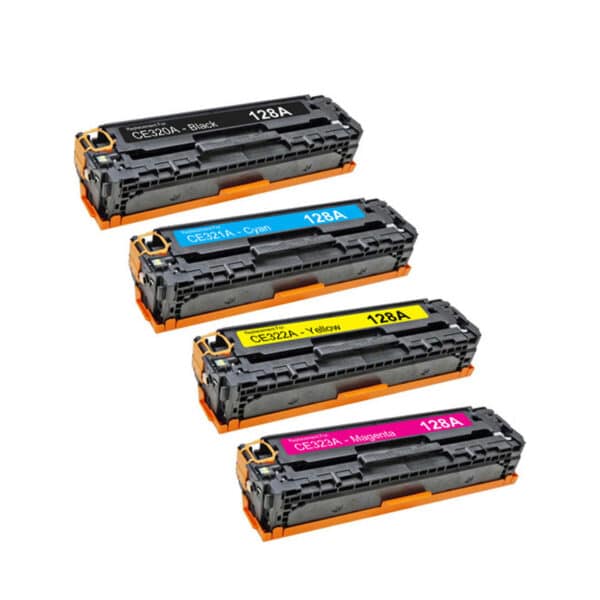 HP 128A Compatible Laserjet Toner Cartridge Black / Yellow / Cyan / Magenta