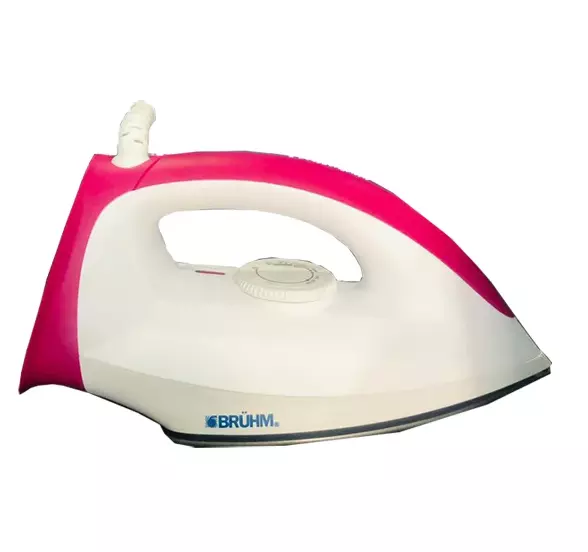 Bruhm Dry Iron Bid-1200np -Non Stick Soleplate 1200w,1.8m Power Cord
