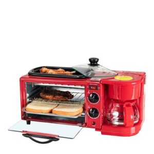Decakila KEEV003R Breakfast Station 3-in-1