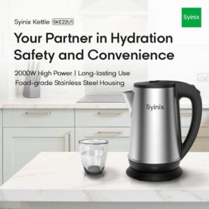 Syinix Kettle 2.2L SKE22U1 Silver 2.2LB
