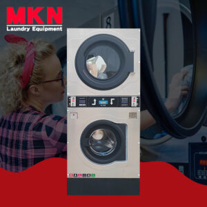 MKN 20Kg Fully Automatic Laundromat Washer Dryer-Coin Operated